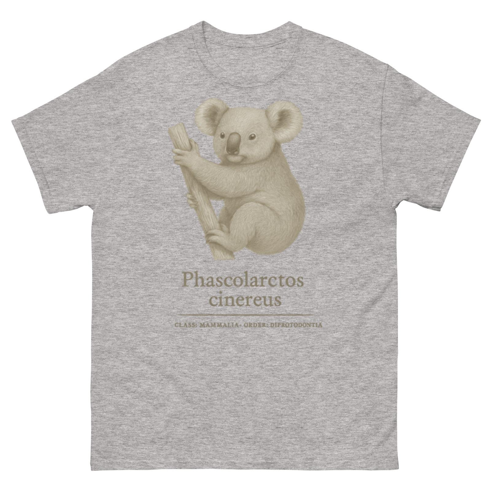

Vintage Koala Shirt – Phascolarctos Cinereus T-Shirt Mens Womens Tees Top Gift for Nature Lovers S