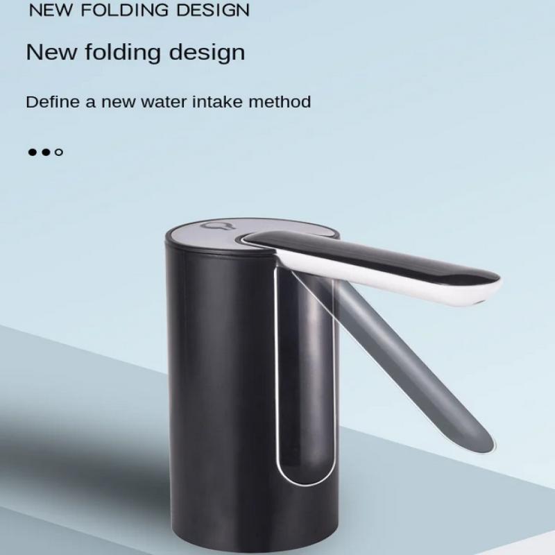 Automatisk vattendispenser USB-laddningsbar Bärbar Elektrisk Vattenflaskpump Vikbar Smart Kvantitativ Hink Flaskdispenser