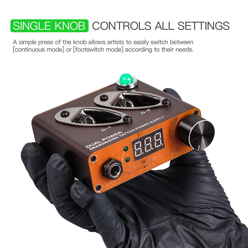 Buy Dragonhawk Tattoo Kit Rotary Tattoo Machine Pen Power Supply Tattoo Needles for Eyebrow