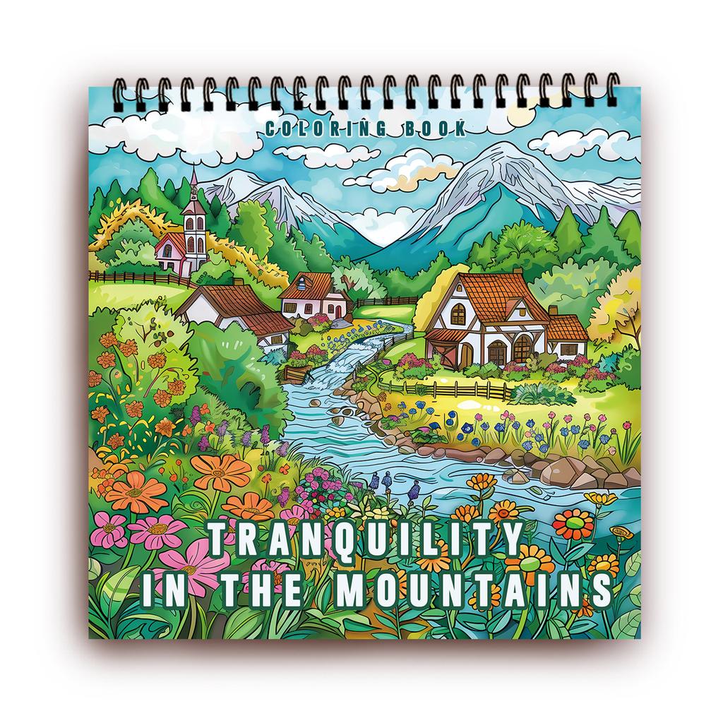 1pc, Teen Colouring Book - Field Style - 30 Sheets 8.3x 8.3in Suitable for Stress Reduction, Emotional Relaxation, Christmas Hal