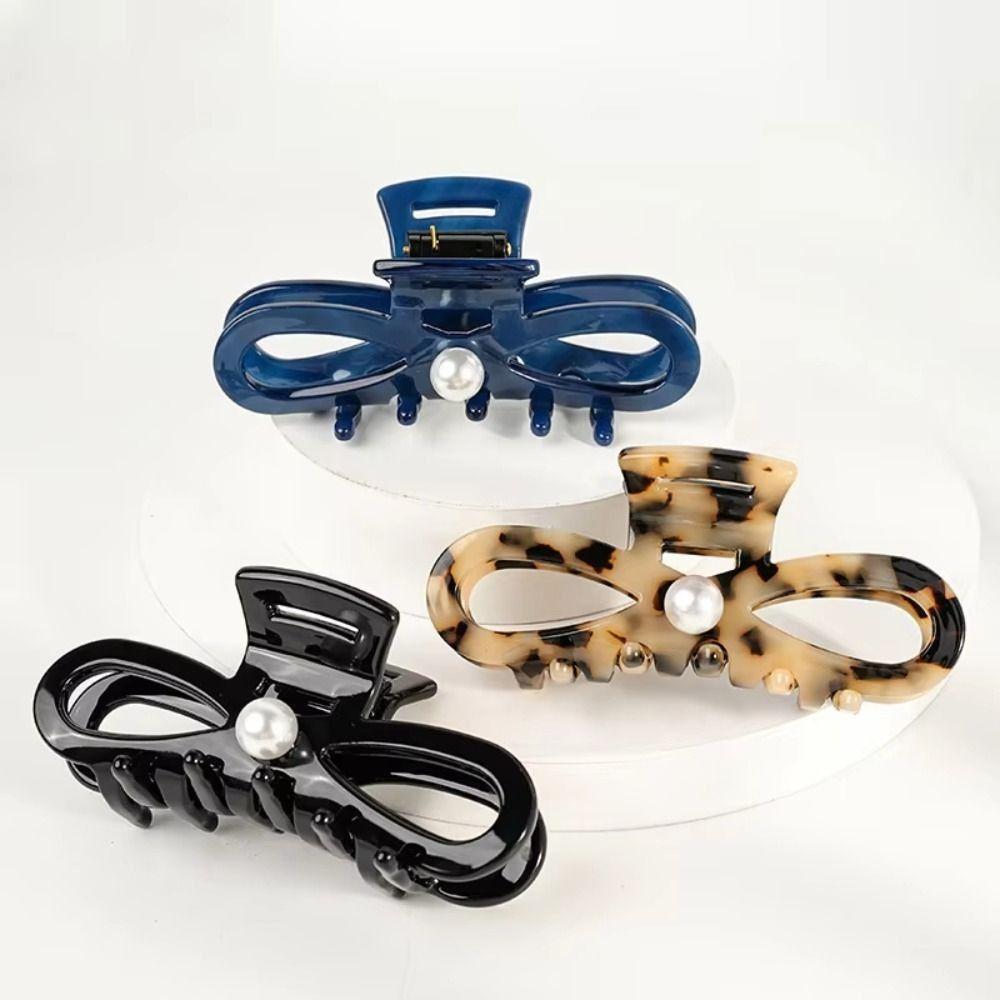 French Design Women Hair Claws Hair Ornament Lady Shark Clip for Girls Headwear