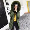 Medium and Long Winter Latest Large-size Women's Clothing Korean Version of Cotton-padded Jacket with Large Fur Collar and Thickened
