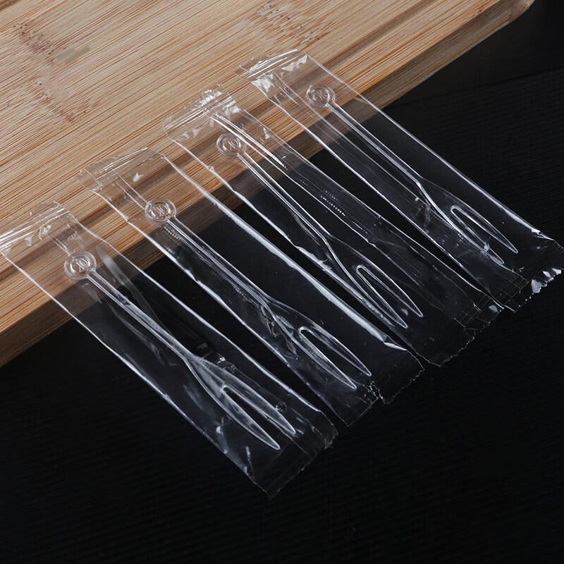 

Individually Wrapped Disposable Plastic Fruit Forks