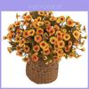 Autumn Colors Artificial Dendranthema Morifolium Home Decor Faux Flower For Photography Props