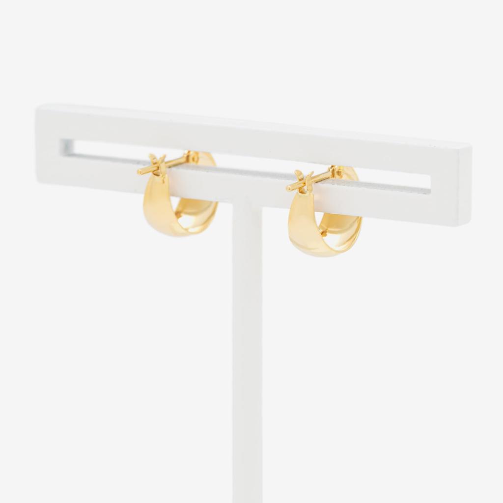 ESTELLE [Official] Women's Hoop Earrings, 18K Yellow Gold, 0202-3387-0019-0000