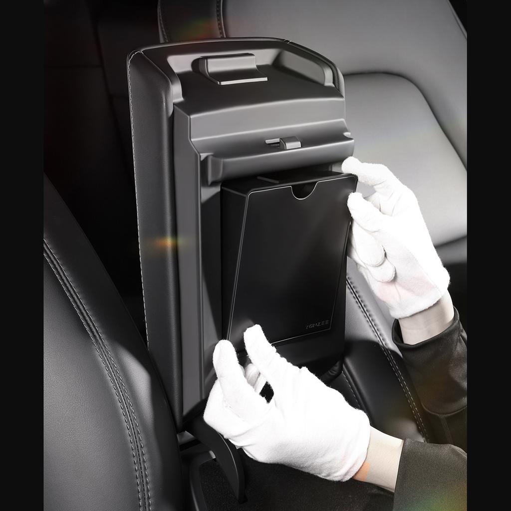 For Tesla Model 3 Model Y 2022 2023 Center Console Armrest Magnetic Hidden Storage Box Organizer Box Car Accessories