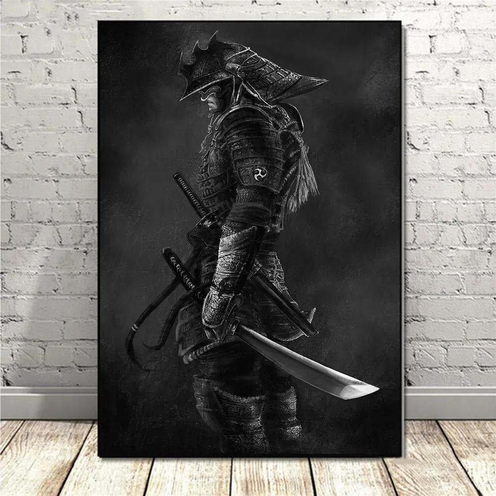 Japanese Anime Aesthetic Wall Art Game Retro Samurai HD Oil On Canvas Posters And Prints Home Bedroom Decoration Gifts