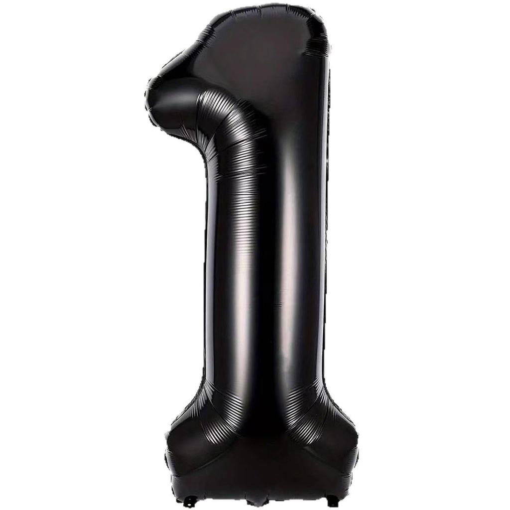 32-inch Black Aluminum Foil Balloons for Birthday Party Decorations