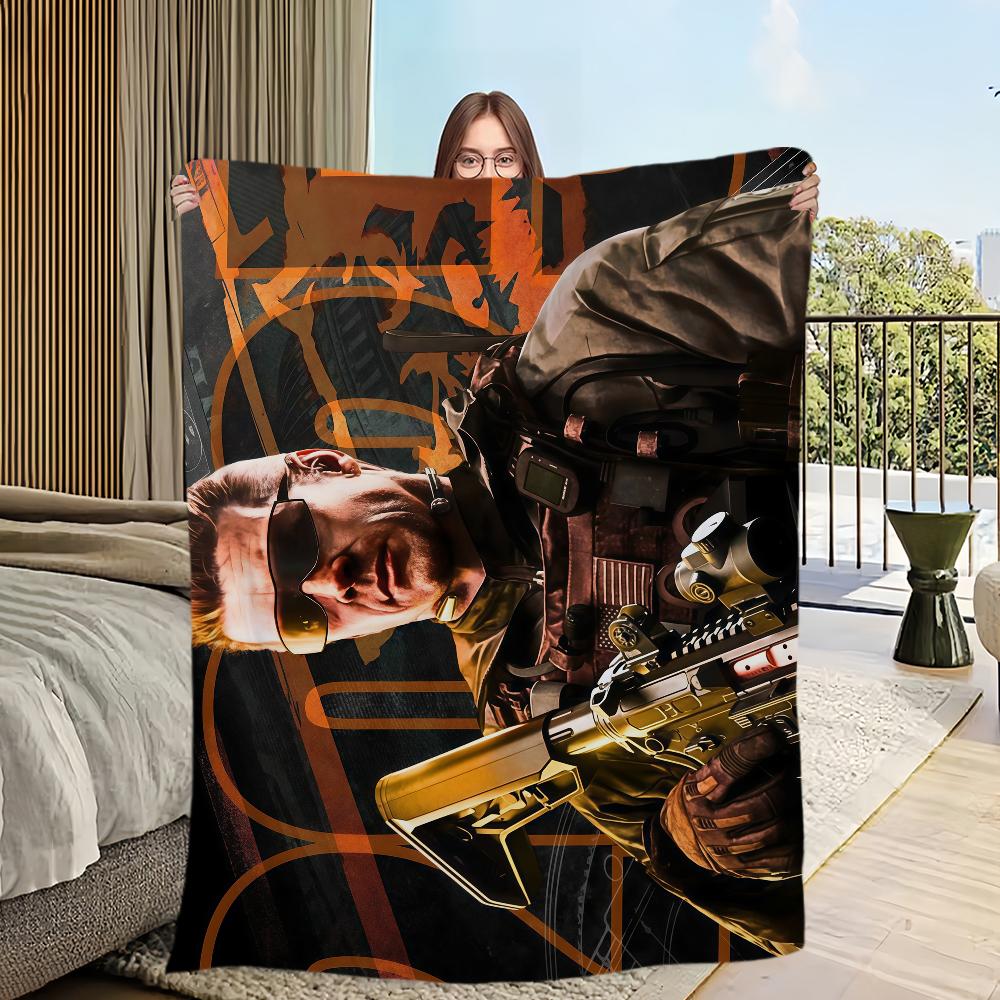 

Game C-Call of D-Duty Black Ops 7 Blanket Soft Comfortable Nap Plush Suitable Iiving Room Office Bedroom Birthday Home Kid Gift 30x40in
