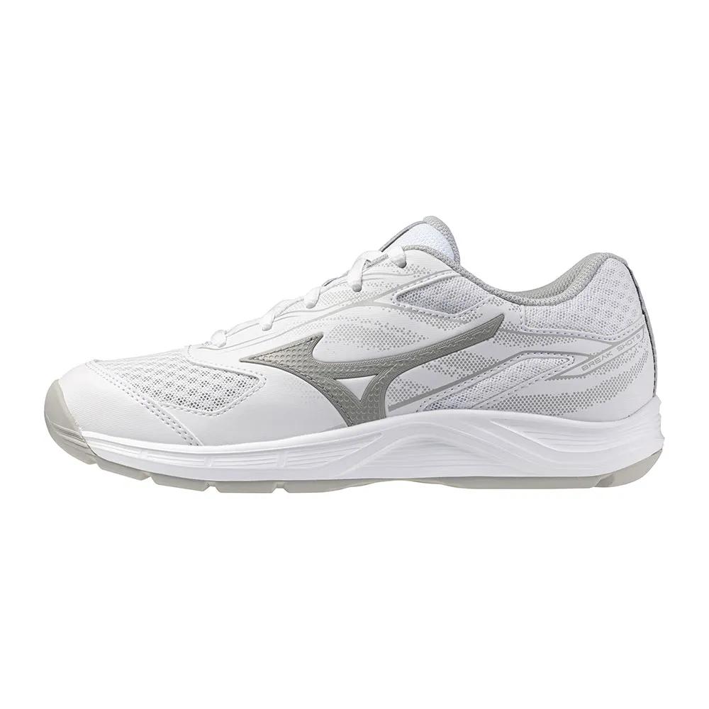 Mizuno, Damen, Tennisschuhe, Break Shot 5 Cs (36.5), Grau, Weiss - Bild 3