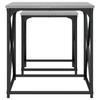  Slotted Tables, 2 Pcs, Grey Sonoma Oak