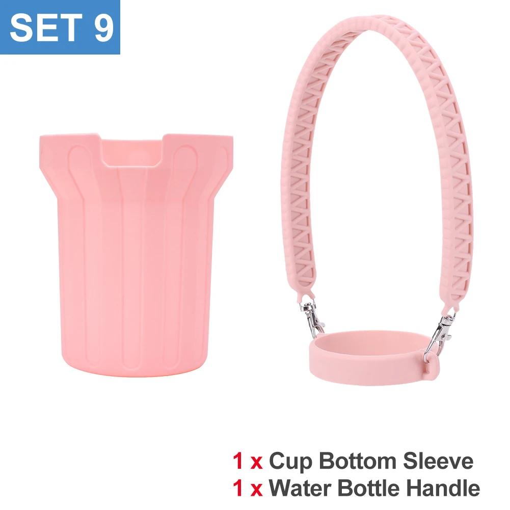 Silicone Cover for Stanley Cup Accessories 30/40oz Tumbler Water Bottle Protective Bottle Boot Sleeve & Straw Cover Cap