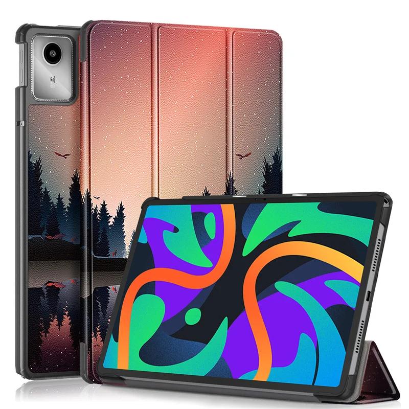 For Lenovo Xiaoxin Pad 2024 Case TB-331FC Magnetic Smart Stand Hard Plastic Back Cover For Lenovo Tab M11 Case 11'' Tablet Case