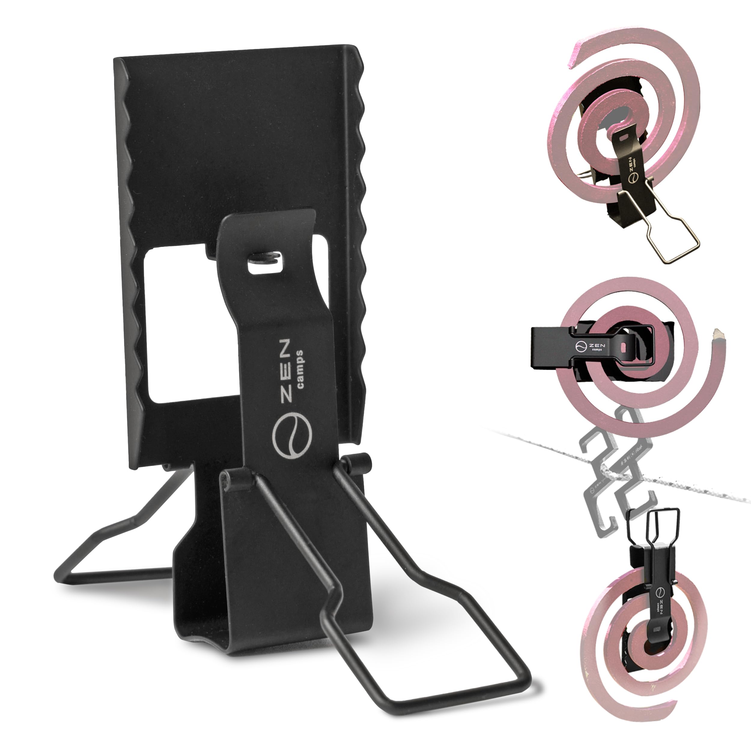 

ZEN Camps Mini Hanging Mosquito Coil Holder, Portable, for Camping and Outdoor Use (2)