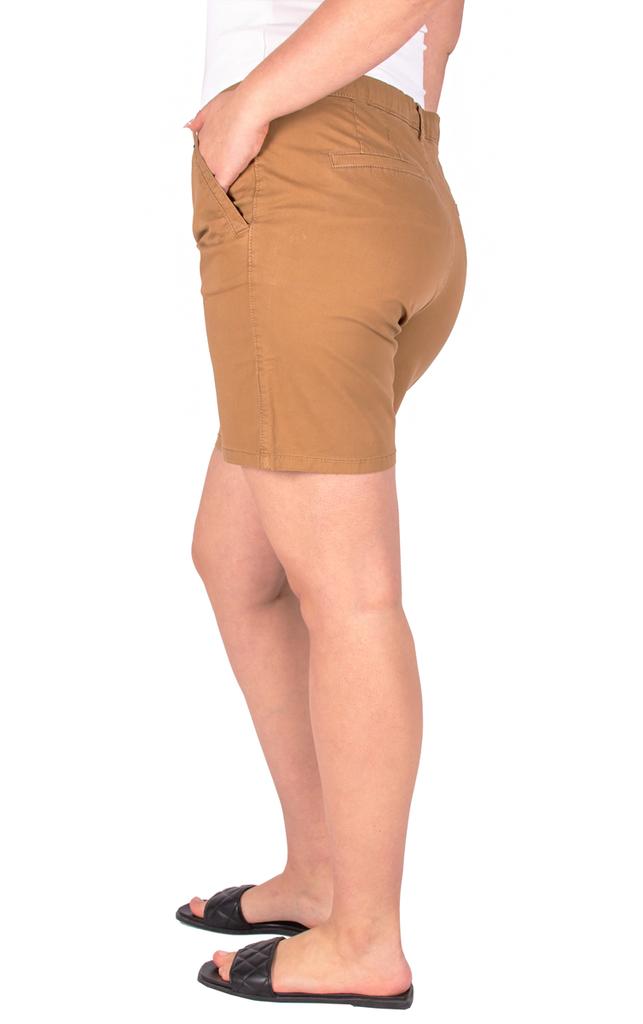 Krótkie Spodenki Damskie Brązowe Bermudy Modne Bawełniane Szorty 36 S Firi