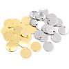 6 8 10 12 15 18 20 25mm Charms 316 Stainless Steel Gold Plated Round One Hole Charm DIY Necklace Pendant Jewelry Finding