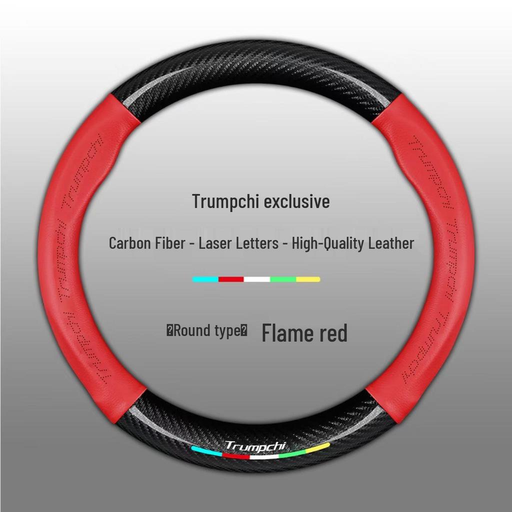 Genuine Leather Steering Wheel Cover for GAC Trumpchi GS4 GS3 GS5 AION V S Mei 580 GA4 GA6