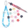 10pcs Acrylic Star Beads Plated Color Hollow Loose Spacer Bead For Jewelry Making DIY Necklace Bracelet Phone Key Chain Supplies