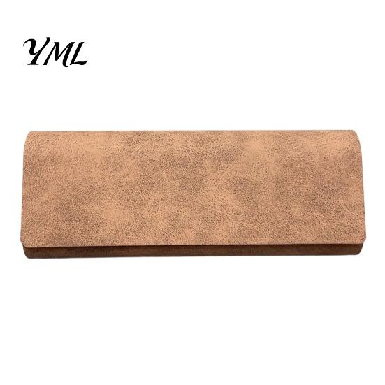 Langlebige Myopie-Brillenetui Vintage Magnetische Brillenetui, Hartschalen-Sonnenbrillenhalter für Geschäftsreise Brillenbox Reise, Tragbar Anti