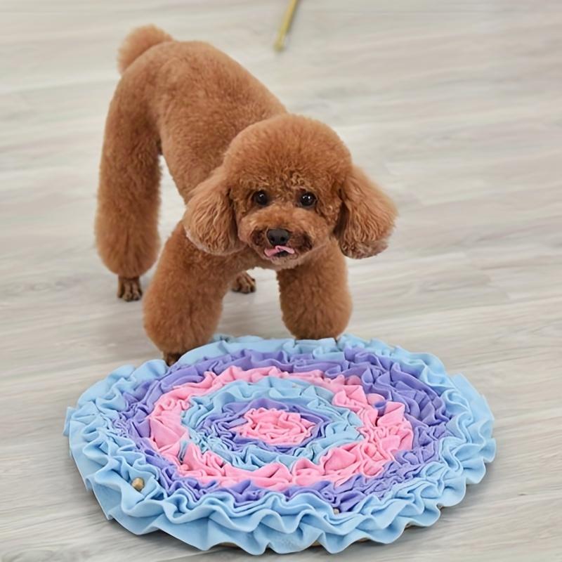 Dog Snuffle Mat for Dogs  Reduces Boredom & Anxiety Slow Eating & Smell Training Dog Brain Stimulating Toys  Small Dog Bed