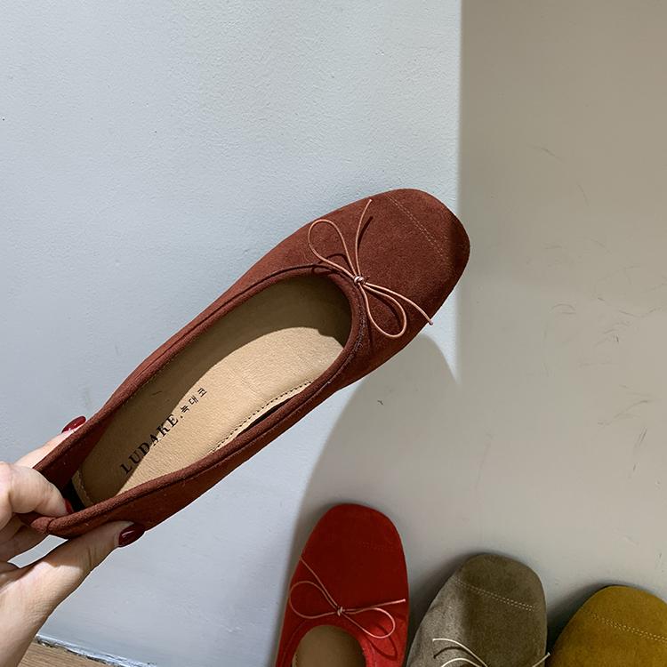 Fashion Ballerinas Woman 2025 Female Shoes Soft Autumn Bow-Knot Ballet Comfortable Dress Retro Fall Butterfly Flat Butterfly-knot