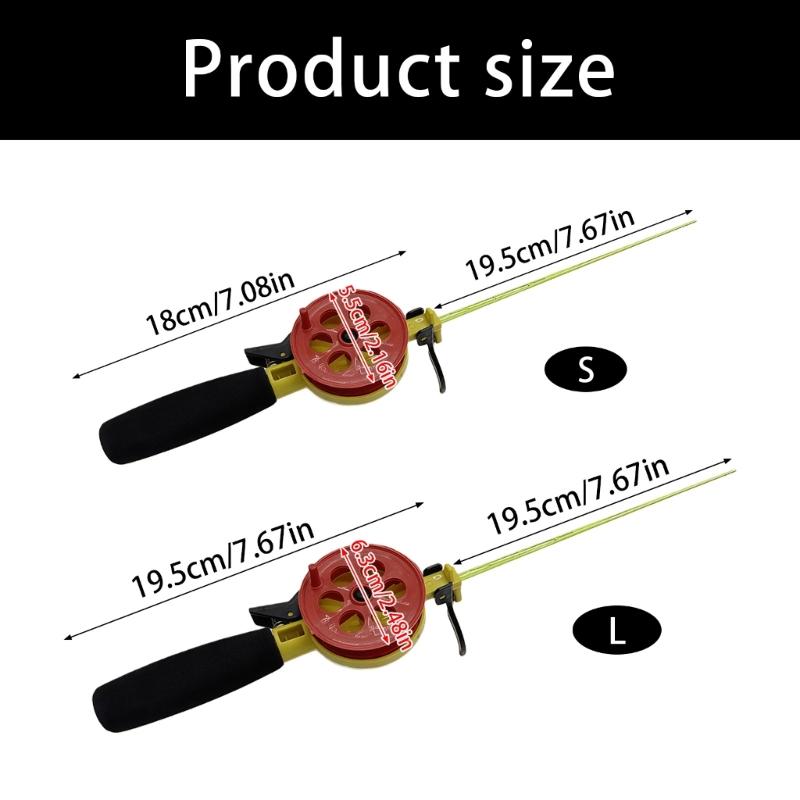 High Sensitivity Ice Fishing Rod Sensitive Tip For Fish Detection Increased Hook Rate In Cold Weather Condition
