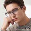 European and American new retro flat glasses women's high-end sense light luxury Sven business square glasses men's anti-blue frames