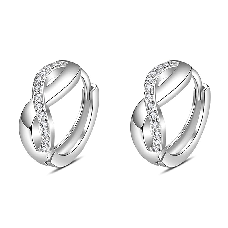 

Shandtsuki ring earrings ladies earrings hoop earrings dangling earrings zirconia drop earrings simple business earrings Compatible with metal