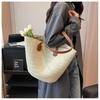 Large Capacity Woven Bag Women's New Casual Shoulder Tote Bag Seaside Vacation Beach Bag