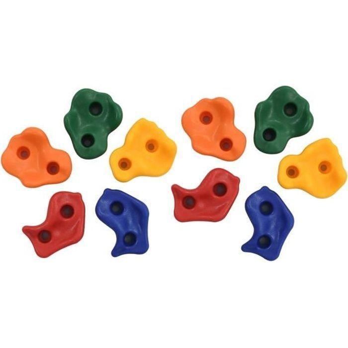 VidaXL 10 pcs Pierres d'escalade Multicolore PE