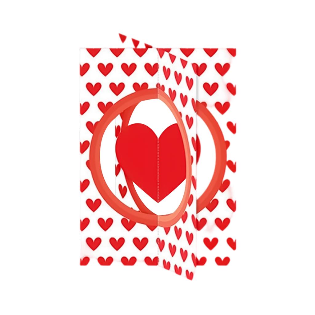 Love Heart Valentine's Day Three-dimensional Figurine, Tabletop Decoration Item