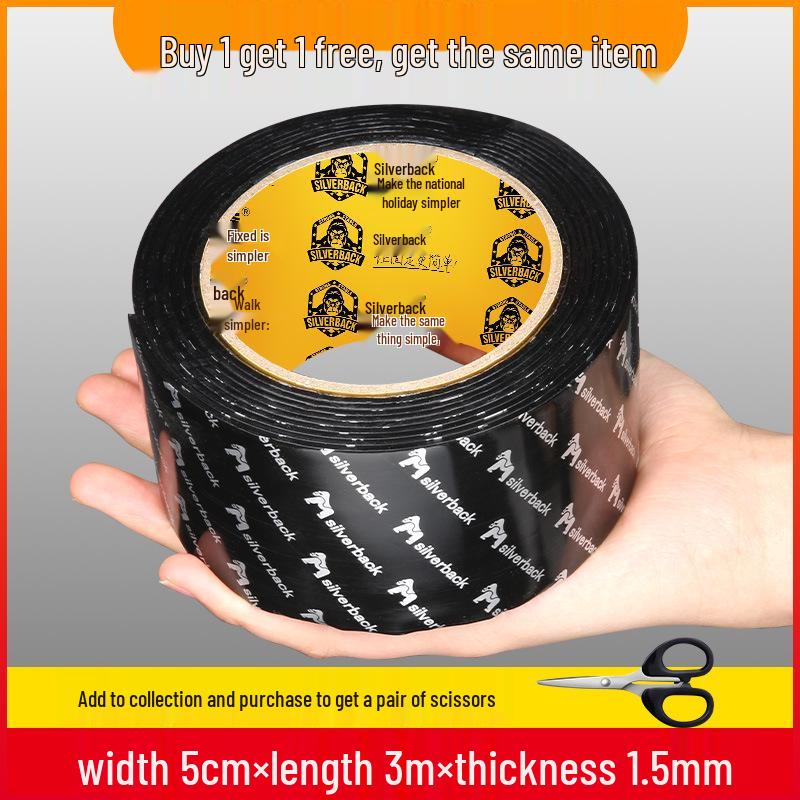 High-Viscosity Nano Double-Sided Traceless Adhesive Tape - Transparent, No-Trace, Ideal for Car, Glass, and Wall Applications