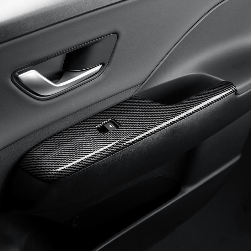 Fensterheber-Schalterknopf-Abdeckung Türarmlehnen-Oberflächenabdeckungen Schutzleiste für Hyundai Kona SX2 2024-2026Linkslenker