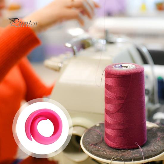 10/100 Stück Garnhalter, elastisch, gewellt, hält fest, wiederverwendbar, große Zähigkeit, hält die Garnspule sauber und organisiert, Näh- und Stickmaschinengarn