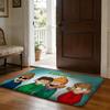 Cute Cartoon Kawaii EEddsworlds Floor Mat Soft Flannel Absorbent Mat Non-Slip Rug Home Bedroom Bathroom
