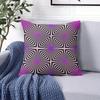 Hypno Bloom Square Jacquard Pillow Cover for Sofa Office Waist Cushion Cover Home Decorative Pillowcase