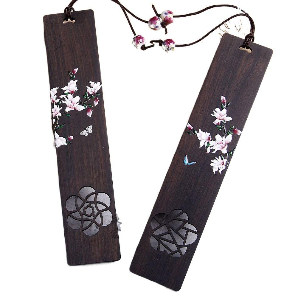 

Бабочка Бабочка Деревянная закладка для книг Расписная Резная Ретро Цветная расписная закладка для книг Чтение D