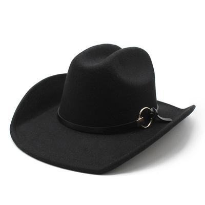 Pălărie de top Western Cowboy, pălărie masculină și feminină, cavaler, pălărie de jazz, vizor de călătorie, protecție solară cu bor mare