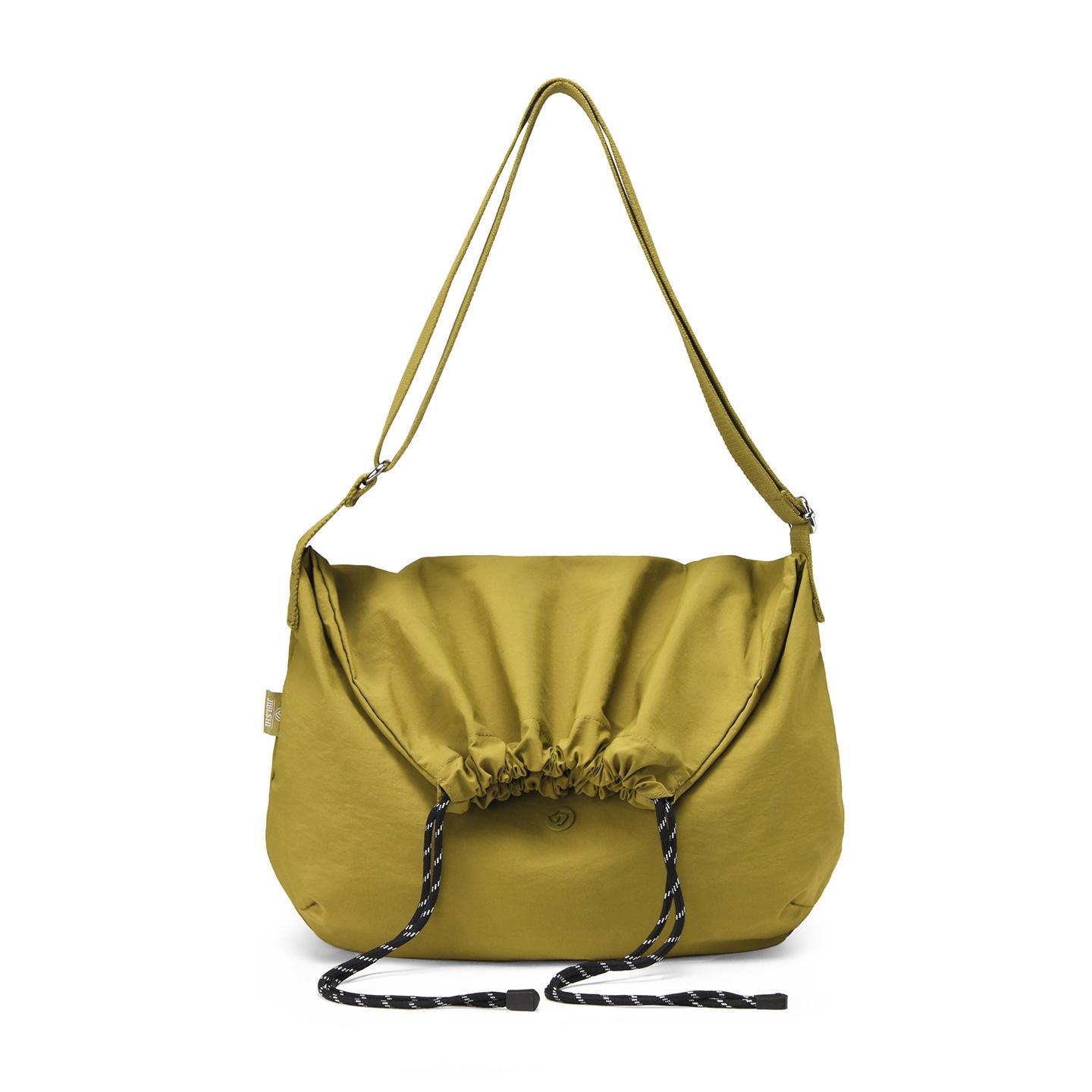 Korean Style Ruched Drawstring Cloud Shoulder Bag - Large Capacity, Autumn/Winter 2025