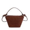 Trendy Korean Suede Handbags Candy Color Leisure Frosted Shoulder Purse Small Zipper Crossbody Bags Ladies