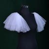 Epaulet Shoulder Cover Tulle Wing for Dance Stage Play Costume Party Carnivals Bride Evil Wing Mesh Costume