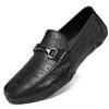FashionMen Arrival Genuine Leather Shoes Luxury Brand Loafers Men Lightweight Comfort Moccasin Soft Slip-On Mens Shoes Casual Footwear