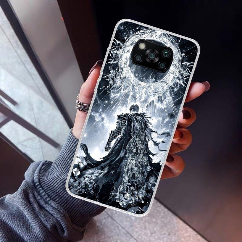 

Черно-белый Чехол для телефона G-Guts B-Berserks Для Xiaomi Poco X7 X6 X5 Pro F7 Ultra Redmi 15C 15 13 13C 12 12C 10 10A 10C 9 9A 9C 9T Redmi 10C