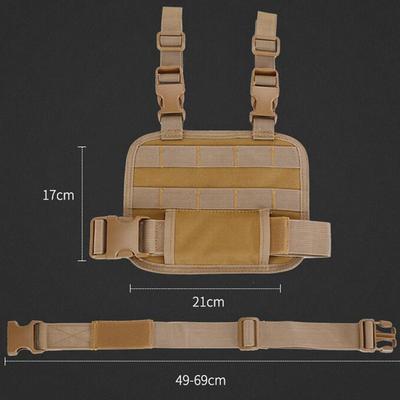 Taktische Drop-Leg-Plattform Jagd-Oberschenkel MOLLE-Rig mit verstellbarem Gürtel & Oberschenkelgurten für universelles Holster