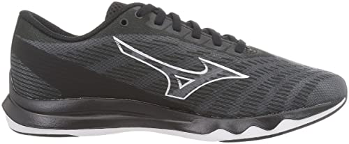 Mizuno Wave Shadow 5 Running Shoes, Lightweight, Dark Gray/Silver/Black, Size 26.5 cm, 3E, for Jogging, Marathons, Sports, and Training
