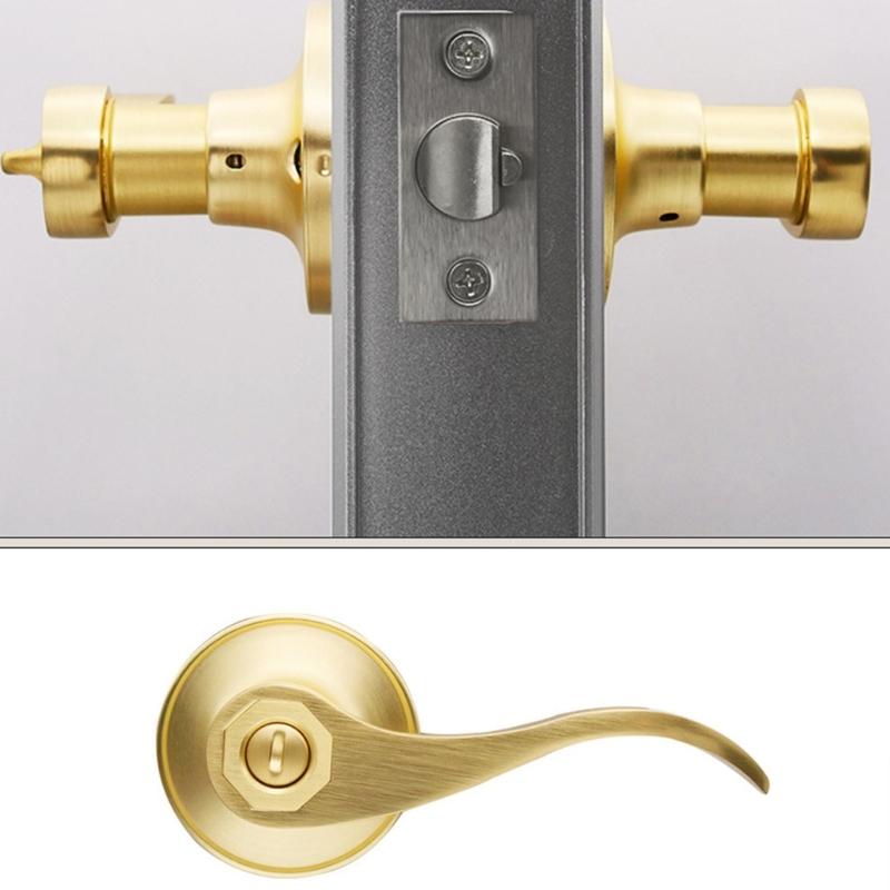 Waved Pattern Passage Door Handle Hall Closet Door Ergonomic Levers Adjustable Latches Easy Installation