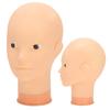Hut Perücke Display Mannequin Kopf Modell Make-Up Training Praxis Glatze Mannequin Kopf (Rosa Basis)ohne Make-up