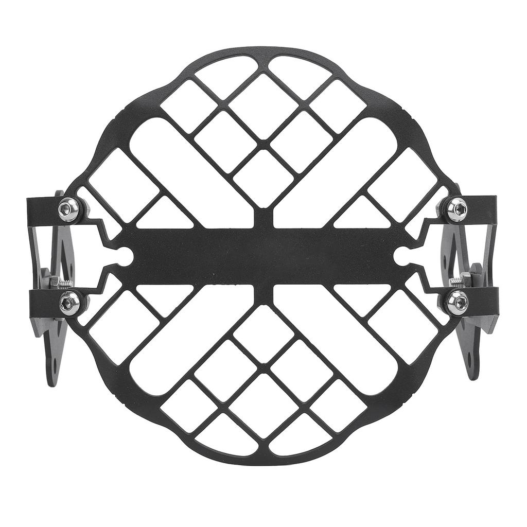 Motorcycle Front Headlight Guard Grille Aluminum Alloy Weather Proof Headlamp Grille Cover