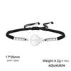 LIKGREAT Sikhism Adjustable Rope Bracelets for Women Men Stainless Steel Sikh Khanda Indian Pakistan Punjab Religious Jewelry