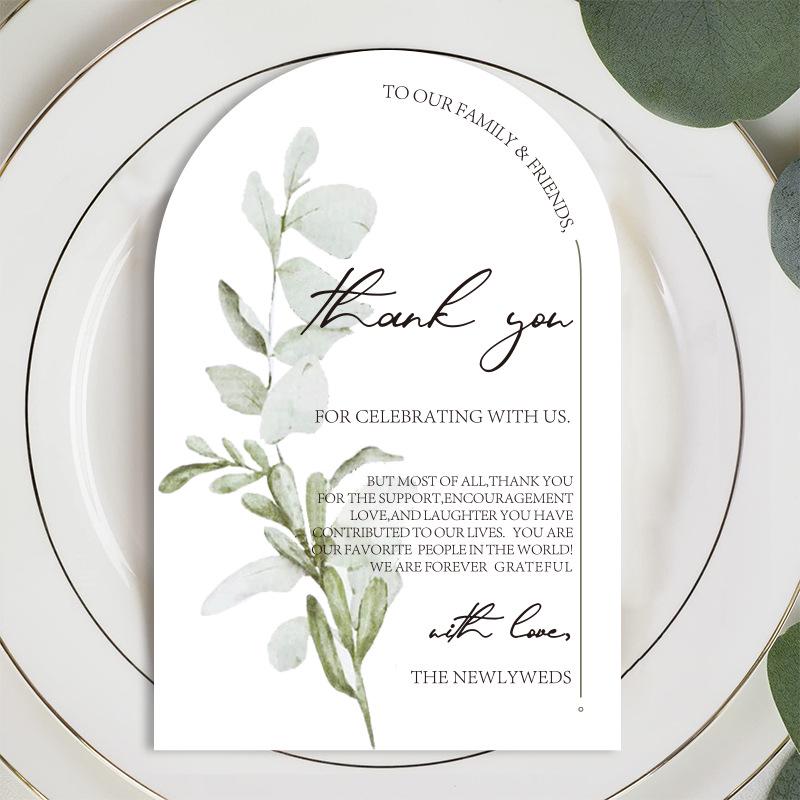 Watercolor Wedding Event Seating Cards & Thank You Cards - Floral Table Decorations